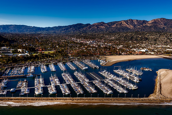 Santa Barbara Harbor Marina Ships Bay California