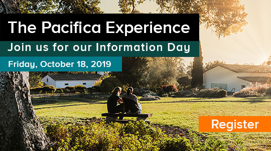 Pacifica Open House - October 18th - Image of the Lambert Campus Lawn with Oak Tree and Students sitting