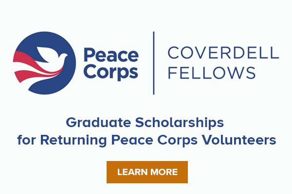 Graduate Scholarships for Returning Peace Corps Volunteers