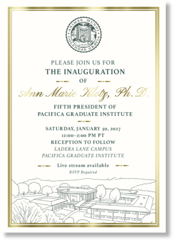 Join the Pacifica community for a landmark weekend honoring the people and traditions that brought us here while looking ahead. Join Pacifica Graduate Institute as we celebrate 50 years of scholar (3)